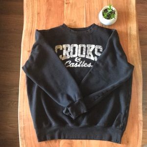 Crooks & Castles black sweatshirt, size M